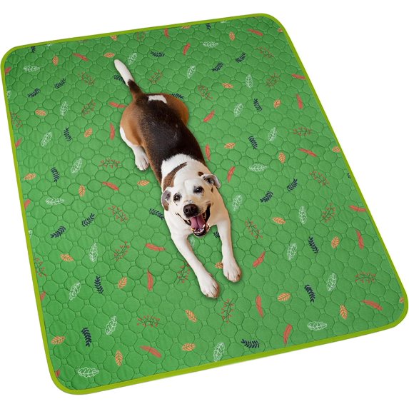 Washable Pee Pads for Dogs 72"x72", Extra Large Reusable Puppy Pads Pet Training Pads for Dog Playpen, Waterproof Pee Pads for Puppy Playpen, Whelping Pad, Dog Playpen Indoor -Green