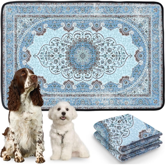 Washable Pee Pads for Dogs Cat Litter Mat 72'''' x 72" Super Absorbent Leakproof Reusable Puppy Pads 1 Pcs Puppy Training Pad with Non-Slip Bottom for Potty Whelping Playpen Crate Green