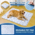 thumbnail image 1 of Washable Pee Pads for Dogs, Reusable Puppy Pad for Cats, Quick-Dry Waterproof Non-Slip Training Mat, Leak-Proof Floor Protector, Machine Washable(3XL,Blue), 1 of 6