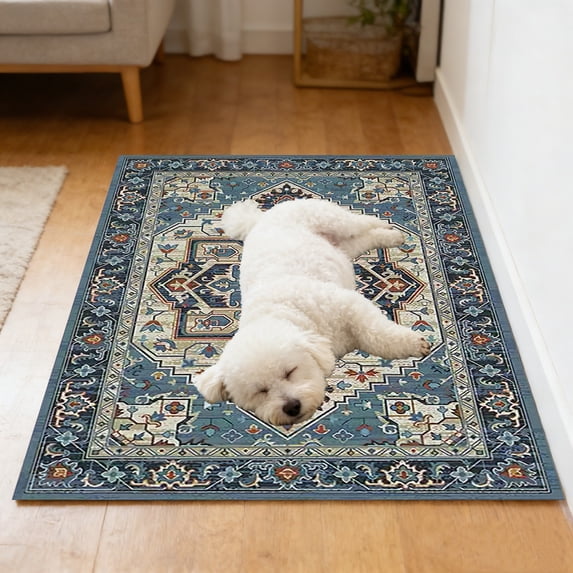 Washable Pee Pads for Dogs,Super Absorbent Leakproof Dog Training Mats,Non-Slip Potty Pads for Floor,Crate,Couch,Whelping and Feeding Food,19.69x31.5 Inch