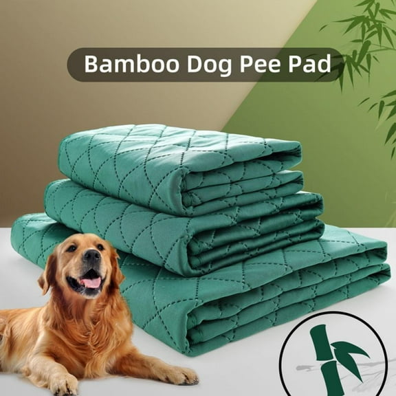 Washable Pee Pads for Pets, Natural Bamboo Fiber Reusable Puppy Pads Quilted-Super Absorbent Dog Training Pads, Whelping Pads for Playpen, Crate, Kennel