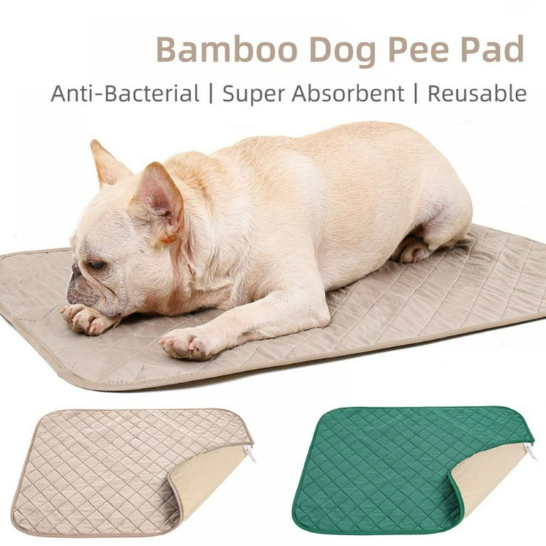Washable Pee Pads for Pets, Natural Bamboo Fiber Reusable Puppy Pads  Quilted-Super Absorbent Dog Training Pads, Whelping Pads for Playpen,  Crate, Kennel 