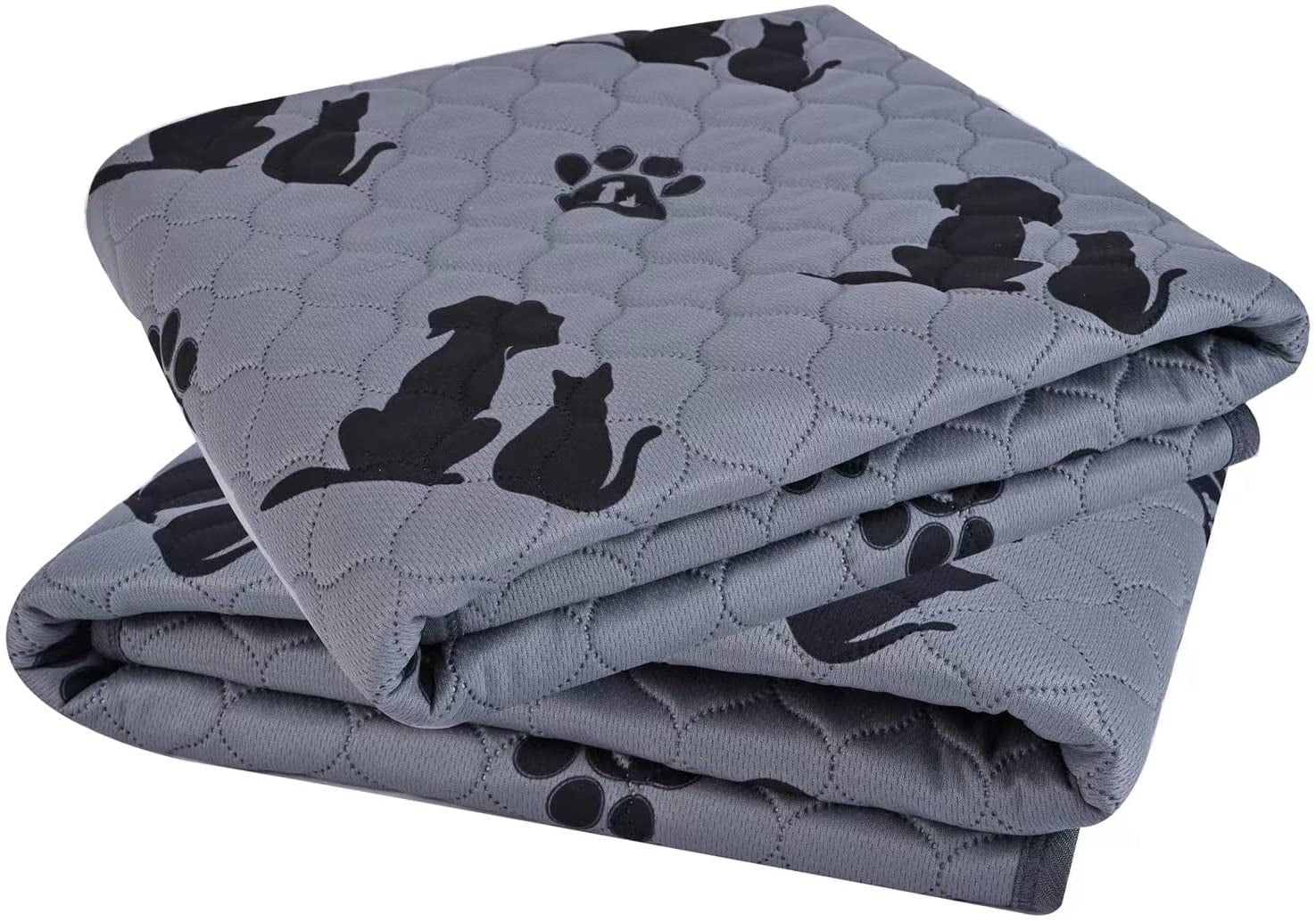 Washable Pee Pads for Dogs, Reusable Pee Pads for Dogs Non Slip,Pet Supplies Dog Pee Pads Extra Large,Playpen,Indoor 18X24 inch（Pack of 2）