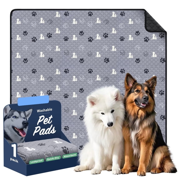 Washable Pee Pads for Dogs, Washable Training Pet Pads, Reusable Puppy Pads, Non-Slip Reusable Training Pads with Heavy Absorbency