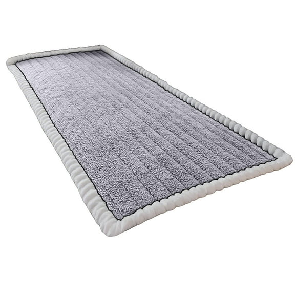 Washable Pet Couch Cover Non-, Plush Sofa Protector with Waterproof Lining, Fuzzy Furniture Slipcover for Dogs and Cats, Striped Design for Sectionals and Multi-Cushion Couches