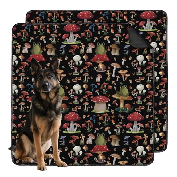 Washable Pet Pee Pads 48"x48" Reusable - Large Potty Training Pads for Dogs with Stylish Plant Patterns (Plant patterns)