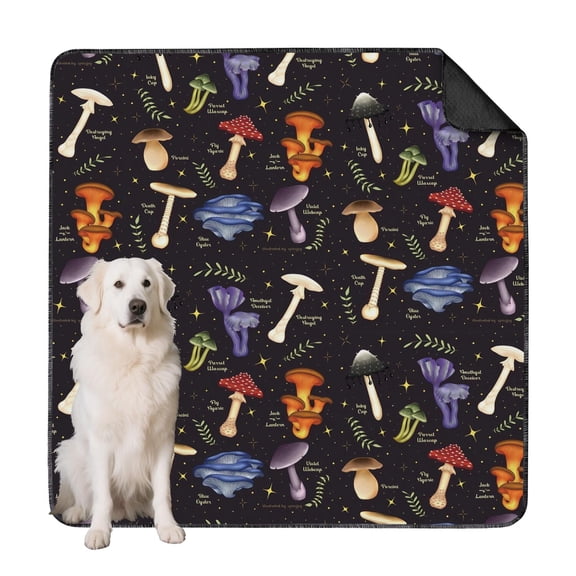 Washable Pet Pee Pads 72"x72" Reusable - Large Potty Training Pads for Dogs with Stylish Plant Patterns (Plant patterns)