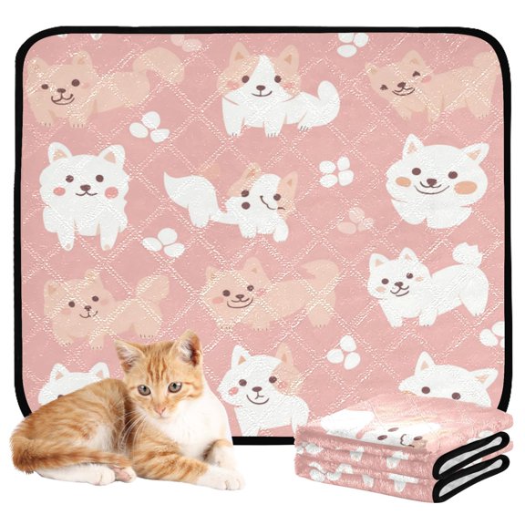 Washable Pet Pee Pads with Super Absorbent Reusable Training Pads for Dogs & Cats Cats
