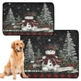 thumbnail image 1 of Washable Pet Pee Pads with Super Absorbent Reusable Training Pads for Dogs & Cats Christmas Snowman, 1 of 7