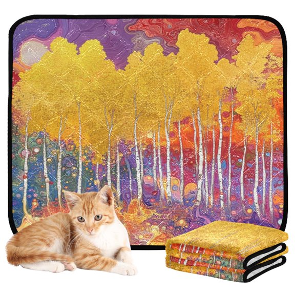 Washable Pet Pee Pads with Super Absorbent Reusable Training Pads for Dogs & Cats Colorful Aspen Grove