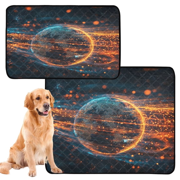 Washable Pet Pee Pads with Super Absorbent Reusable Training Pads for Dogs & Cats Digital Art Of The Earth