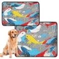 thumbnail image 1 of Washable Pet Pee Pads with Super Absorbent Reusable Training Pads for Dogs & Cats Graffiti Of Flying Fish, 1 of 6