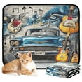 thumbnail image 1 of Washable Pet Pee Pads with Super Absorbent Reusable Training Pads for Dogs & Cats Guitar and A Classic Car, 1 of 6