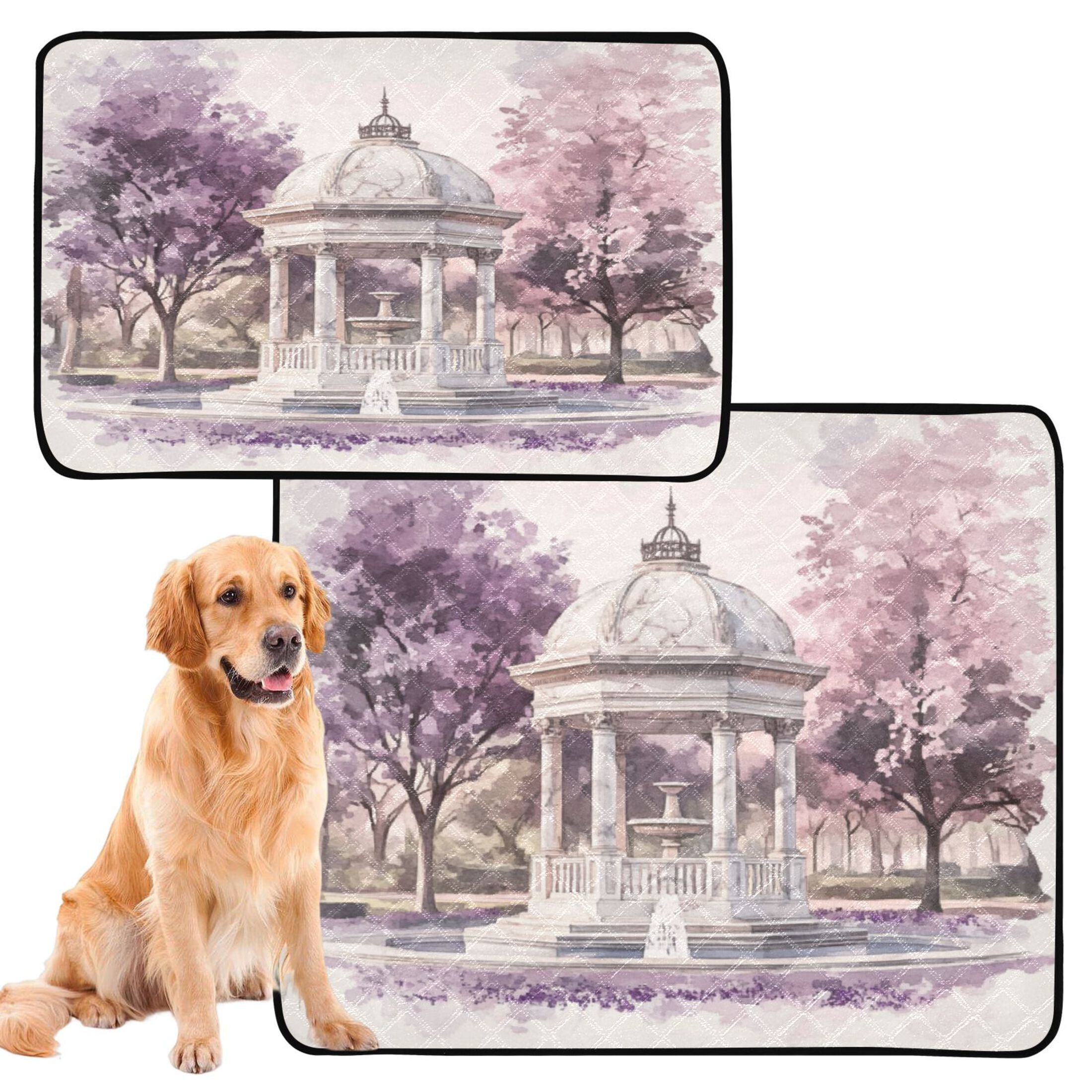 Washable Pet Pee Pads with Super Absorbent Reusable Training Pads for Dogs & Cats Large White Gazebo