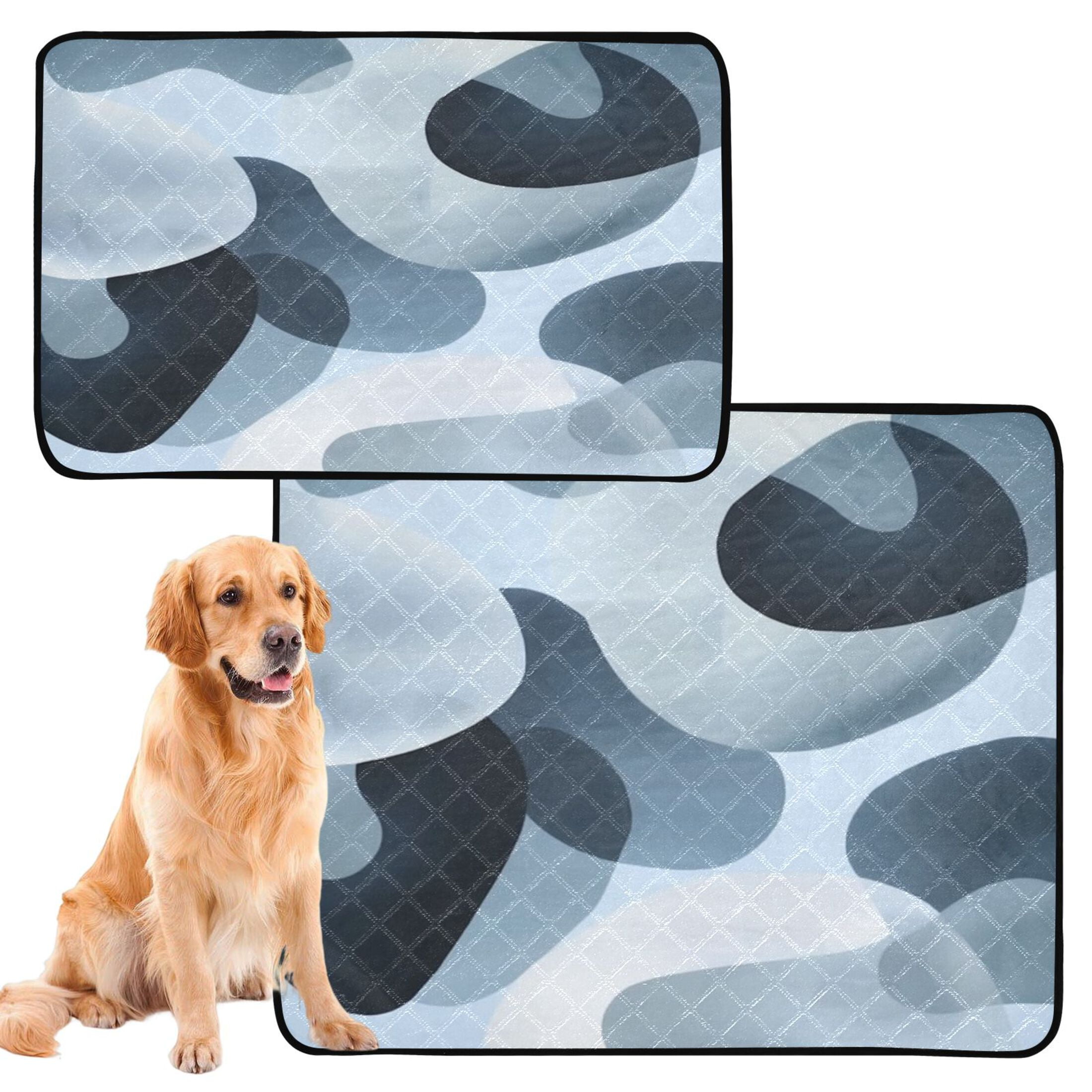Washable Pet Pee Pads with Super Absorbent Reusable Training Pads for Dogs & Cats Off-white Circular Pattern