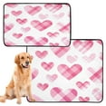 thumbnail image 1 of Washable Pet Pee Pads with Super Absorbent Reusable Training Pads for Dogs & Cats Seamless Pink Heart Pattern, 1 of 6
