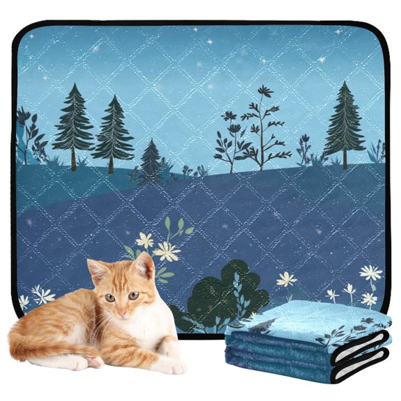 Washable Pet Pee Pads with Super Absorbent Reusable Training Pads for Dogs & Cats Simple Outdoor Scene