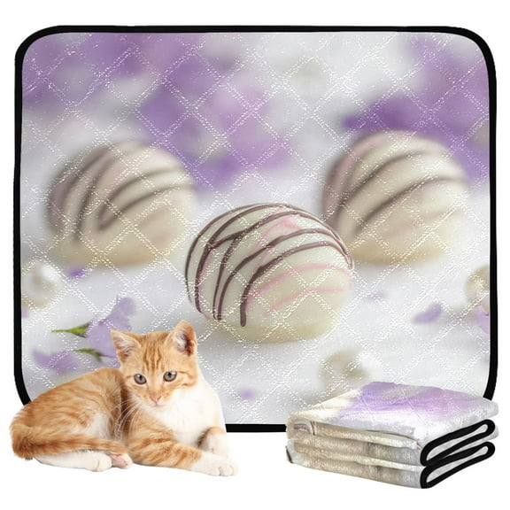 Washable Pet Pee Pads with Super Absorbent Reusable Training Pads for Dogs & Cats White Chocolate Truffles