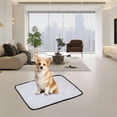 thumbnail image 1 of Washable Pet Urine Pad 23.62*17.7IN - Puppy Senior Dog Indoor Outdoor Car Absorbent Mat (Gray-L), 1 of 7