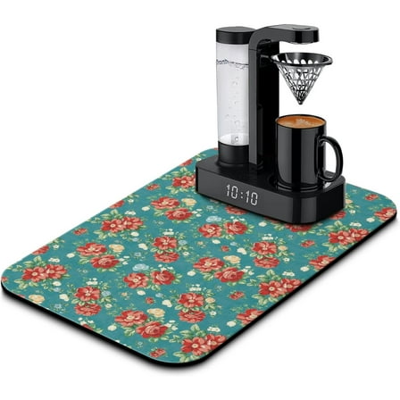 Washable Pioneer Quick Dish Drying Mats For Kitchen Counter Home Large Coffee Bar Pad Quick Drying Coffee Maker Mat 19.5''''x12''''