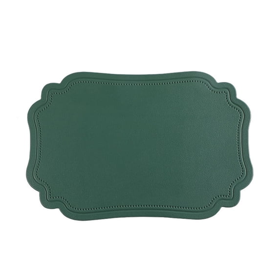 Washable Placemats, Dining Table PVC Placemat Wipeable Heat Resistant Non Slip Waterproof Placemats, Anti Oil Eco-Friendly Decorate Table Mats Patio Placemats-17.7x11.8 Inches