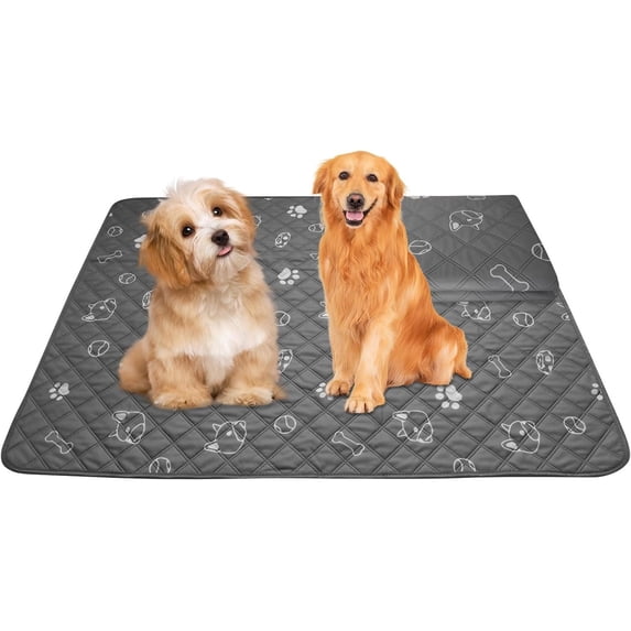 Washable Potty Pads - Leak-Proof Quick-Dry 4Layer Design Puppy Potty Pads with Non-Slip Bottom for Senior Dogs and Puppies 2 Multi-Purpose Pads for Bed Crates, ,and Sofas