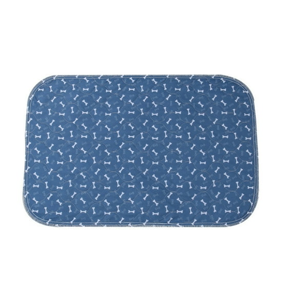 Washable Puppy Pad - Non-Slip Anti-Fade Bone Print Dog Mat - Essential Pet Accessories for a Clean Environment