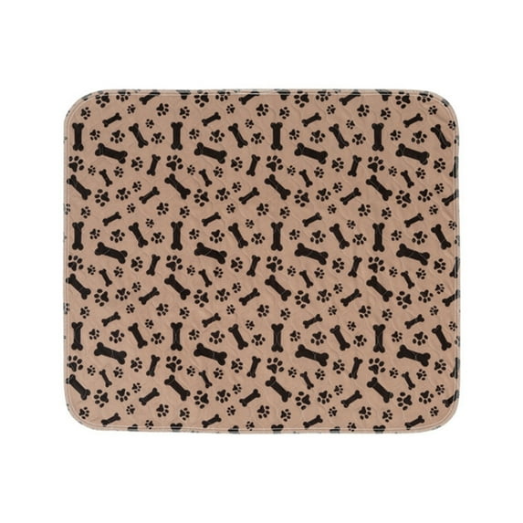 Washable Puppy Pad - Non-Slip Anti-Fade Bone Print Dog Mat - Essential Pet Accessories for a Clean Environment