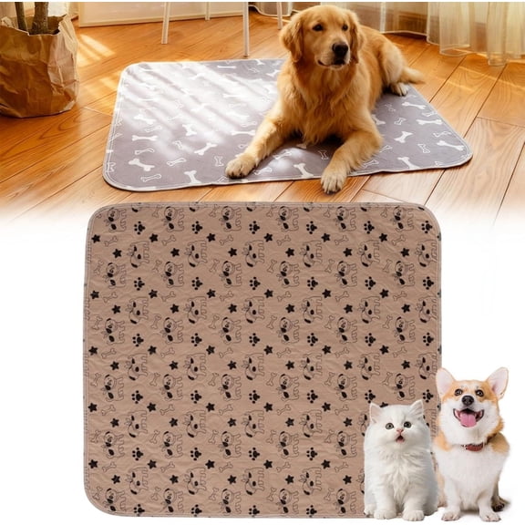 Washable Puppy Pee Pads with Pheromones, Reusable Pee Pads for Dogs, Extra Large, Non-Slip, Leakproof, Fast Absorbent Training Pads for Puppy, Dogs, Cats, Adults, Housebreaking (M: 27.6" 31.5")