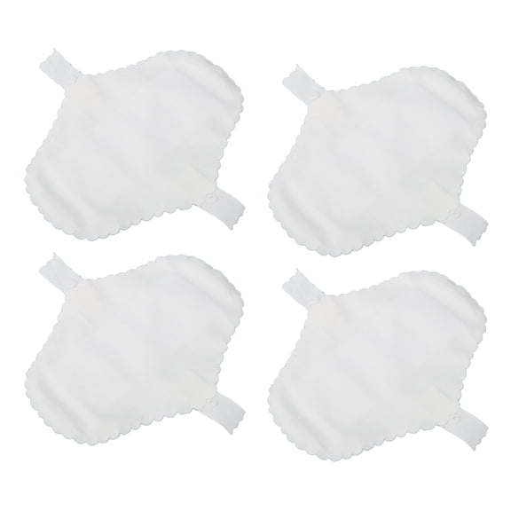 Washable Pure Cotton Menstrual Pads Leak Proof Breathable Reusable Sanitary Pad for Women 7.28x5.31 in / 18.5x13.5 cm (4 Count)