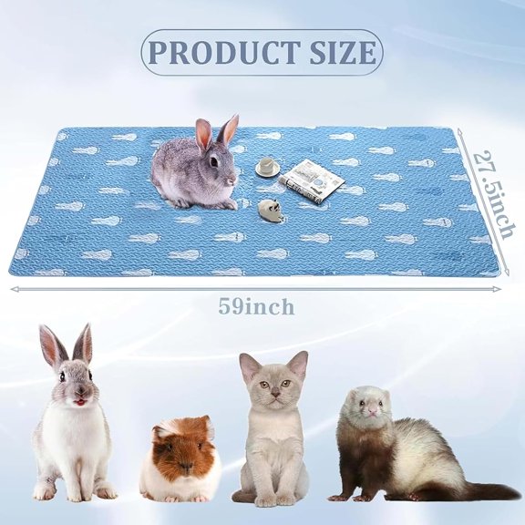 Washable Rabbit Cage Liners  Absorbent Fleece Bedding for Guinea  Bunny Hedgehog Kitten