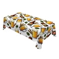 thumbnail image 1 of Washable Rectangular Oktoberfest Beer Pattern Tablecloth 140x140cm, Decor Fabric For Patio Kitchen Garden Party, 1 of 4