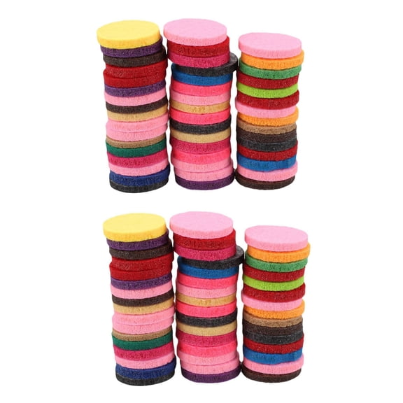 Washable Refill Pads Felt Diameter 22mm for Car Essential oil diffuser locket [96 Pcs]