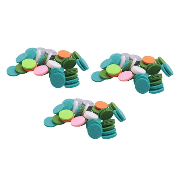 Washable Refill Pads Felt Pads Diameter 22mm for Car Essential Oil Diffuser Locket 144 Pcs