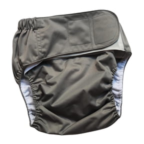Washable Reusable Adult Cloth Diaper Pants, Waterproof Absorbent Incontinence Underwear, Adjustable Size Protective Underwear for Elderly Men Women Postpartum