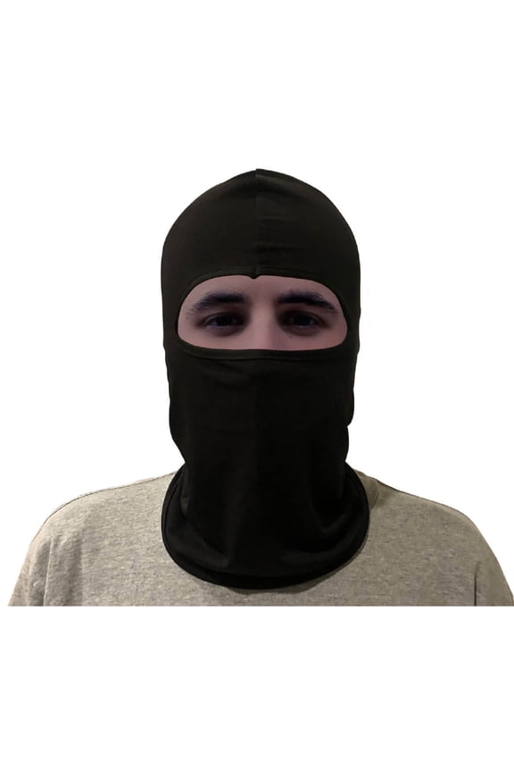 Washable & Reusable Balaclava face, head, and neck cover for Men & Women, Black 1 Pieces