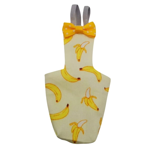 Washable Reusable Bird Diaper Flight Suit with Soft Interior Lining Breathable Pet Bird Apparel for Parakeets Cockatiels Budgies Conures and Small Medium Parrots, Orange