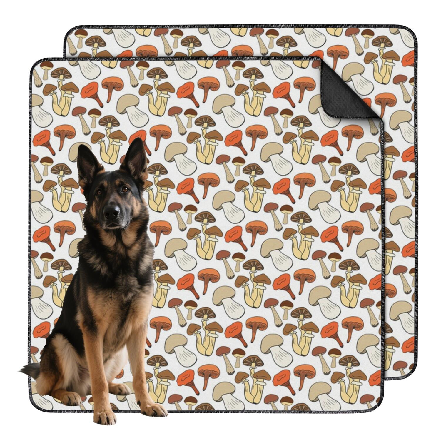 Washable Reusable Dog Pads with Nature-Inspired Prints, Absorbent Mat ...
