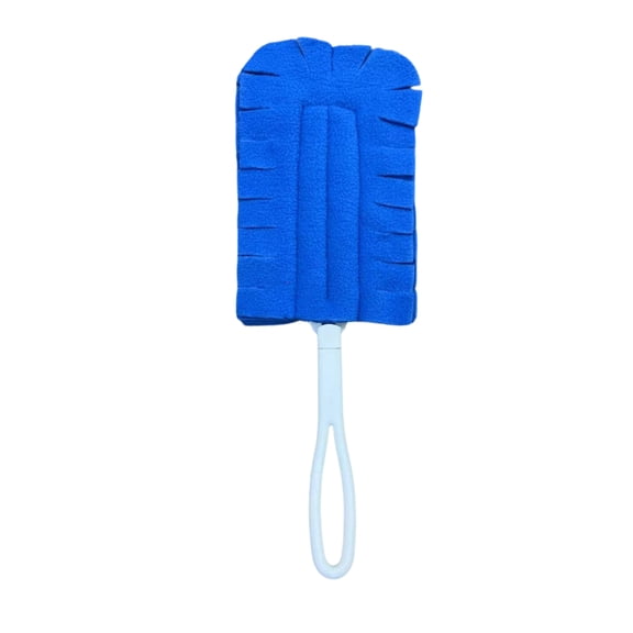 Washable And Reusable Duster, Plush Duster, 360° Electrostatic Duster, For Cleaning Homes,Suitable For Blinds,Cars,Pets,Furniture,And Fans,Blue,4.72*12.8 Inches (Including Handle).