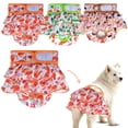 thumbnail image 1 of Washable Reusable Female Dog Diapers,Absorbent Canine Underwear with Tail Hole for in Heat Small Breed,Adjustable 8-32 Inch Doggy Bloomers with Autumn Leaves Print,1, 1 of 8