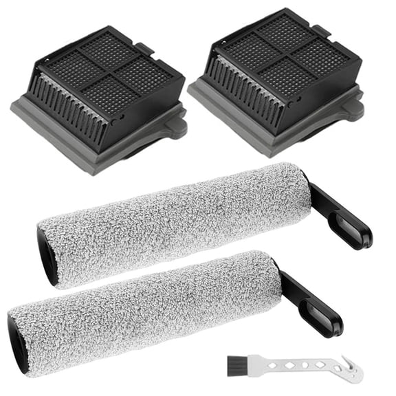 Washable& Reusable Filter Roller Cleaning Brush Set Effectively Removing Dirt For Tineco For IFloor 5 Breeze Vacuum Cleaner