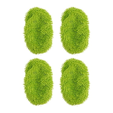 Washable Reusable Microfiber Mop Pads Dry and Wet Refill for Swiffer for Sweeper 4 PCS-GREEN