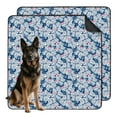 thumbnail image 1 of Washable and Reusable Potty Pads for Indoor Dogs, Thick Absorbent Layer with Leak-Proof Design, Decorative Tropical Leaf Border. (Hawaiian plant patterns, 48" x48"), 1 of 8