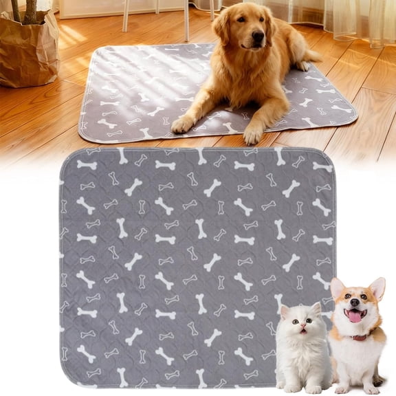 Washable Reusable Puppy Pads, 4-Layer Leakproof & Odor Control with Non-Slip Base for Dog & Cat Training