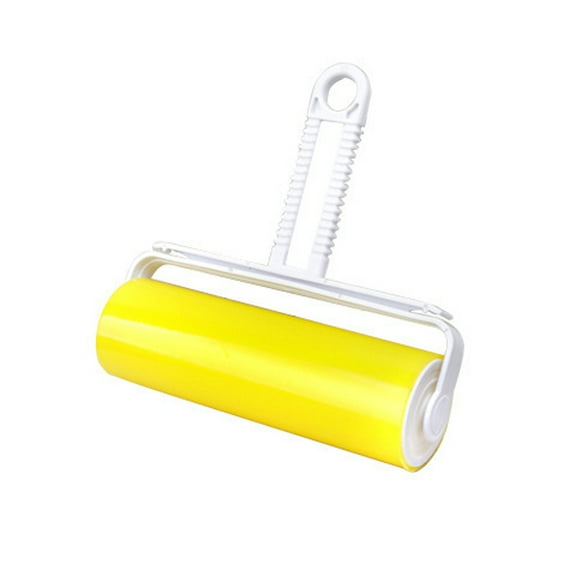 Washable Roller Cleaner - Efficient Lint Shaver for Clothes and Car Seats for Pet Hair with Cover for Pet Hair Clothes Roller Dusting Brush Sofa Fluff Cleaner Cleaning Tools (Yellow)