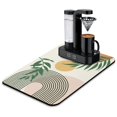 thumbnail image 1 of Washable Rubber Bohemian Style Dish Drying Mats for Kitchen Counter Home Large Coffee Bar Pad Accessories and Decor for Utensils Stemware 23.5''x15.5'', 1 of 7