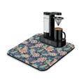 thumbnail image 1 of Washable Rubber Boho Floral Retro Dish Drying Mats for Kitchen Counter Home Large Coffee Bar Pad Accessories and Decor for Utensils Stemware 16''x18'', 1 of 7