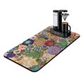 thumbnail image 1 of Washable Rubber Boho Style Vintage Floral Dish Drying Mats for Kitchen Counter Home Large Coffee Bar Pad Accessories and Decor for Utensils Stemware 17''x31.5'', 1 of 4