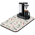 thumbnail image 1 of Washable Rubber Colorful Floral Dish Drying Mats for Kitchen Counter Home Large Coffee Bar Pad Accessories and Decor for Utensils Stemware 19.5''x12'', 1 of 7