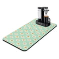 thumbnail image 1 of Washable Rubber Daisy Cute Floral Dish Drying Mats for Kitchen Counter Home Large Coffee Bar Pad Accessories and Decor for Utensils Stemware 17''x31.5'', 1 of 4